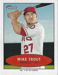 2020 Topps Heritage - 1971 Bazooka Numbered Test #1 Mike Trout Front