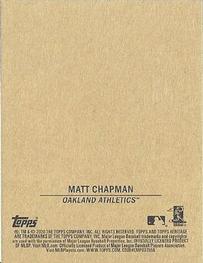 2020 Topps Heritage - 1971 Bazooka Numbered Test #3 Matt Chapman Back