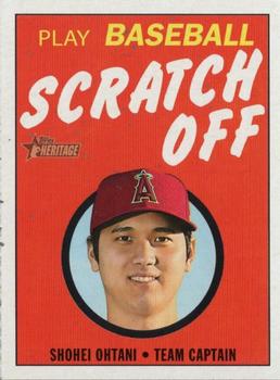2020 Topps Heritage - 1971 Topps Baseball Scratch-Offs #1 Shohei Ohtani Front