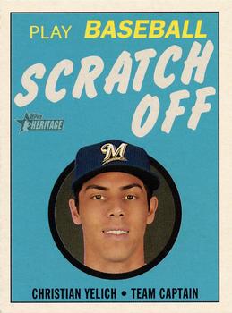 2020 Topps Heritage - 1971 Topps Baseball Scratch-Offs #6 Christian Yelich Front