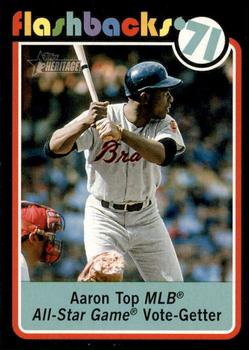 2020 Topps Heritage - Baseball Flashbacks '71 #BF-1 Aaron Top MLB All-Star Game Vote-Getter Front