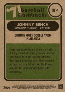 2020 Topps Heritage - Baseball Flashbacks '71 #BF-4 Johnny Goes Double Yard in Atlanta Back