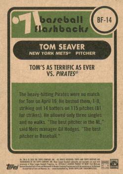 2020 Topps Heritage - Baseball Flashbacks '71 #BF-14 Tom's as Terrific as Ever vs. Pirates Back