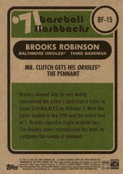 2020 Topps Heritage - Baseball Flashbacks '71 #BF-15 Mr. Clutch Gets His Orioles the Pennant Back
