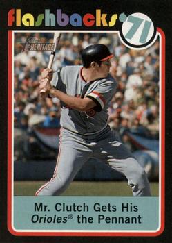 2020 Topps Heritage - Baseball Flashbacks '71 #BF-15 Mr. Clutch Gets His Orioles the Pennant Front