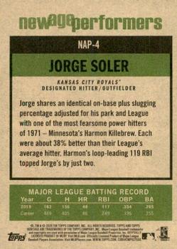 2020 Topps Heritage - New Age Performers #NAP-4 Jorge Soler Back