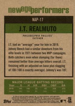 2020 Topps Heritage - New Age Performers #NAP-17 J.T. Realmuto Back