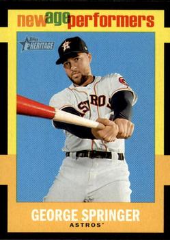2020 Topps Heritage - New Age Performers #NAP-20 George Springer Front