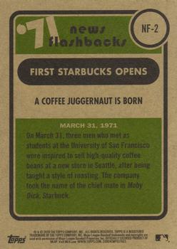 2020 Topps Heritage - News Flashbacks '71 #NF-2 A Coffee Juggernaut Is Born Back
