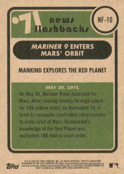 2020 Topps Heritage - News Flashbacks '71 #NF-10 Mankind Explores the Red Planet Back
