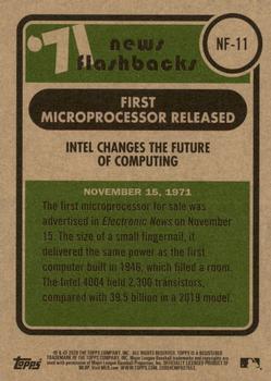 2020 Topps Heritage - News Flashbacks '71 #NF-11 Intel Changes the Future of Computing Back