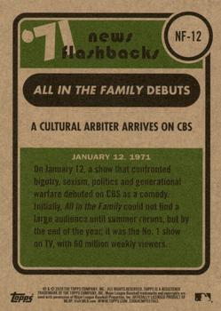 2020 Topps Heritage - News Flashbacks '71 #NF-12 A Cultural Arbiter Arrives on CBS Back