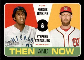 2020 Topps Heritage - Then and Now #TN-1 Fergie Jenkins / Stephen Strasburg Front