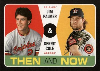 2020 Topps Heritage - Then and Now #TN-4 Jim Palmer / Gerrit Cole Front