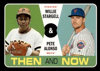 2020 Topps Heritage - Then and Now #TN-5 Willie Stargell / Pete Alonso Front