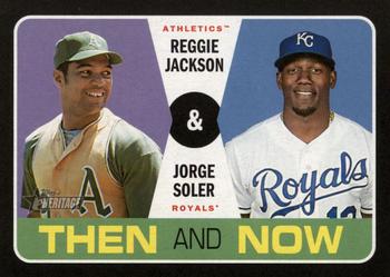 2020 Topps Heritage - Then and Now #TN-6 Reggie Jackson / Jorge Soler Front