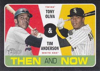 2020 Topps Heritage - Then and Now #TN-10 Tony Oliva / Tim Anderson Front