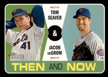 2020 Topps Heritage - Then and Now #TN-14 Tom Seaver / Jacob deGrom Front