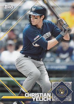 2020 Topps Heritage - 2020 MLB Sticker Collection Preview #7 Christian Yelich Front