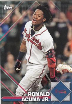 2020 Topps Heritage - 2020 MLB Sticker Collection Preview #8 Ronald Acuna Jr. Front