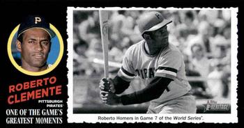 2020 Topps Heritage - 1971 Topps One of the Game's Greatest Moments Box Toppers #1 Roberto Clemente Front