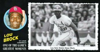 2020 Topps Heritage - 1971 Topps One of the Game's Greatest Moments Box Toppers #7 Lou Brock Front