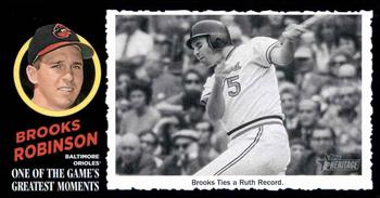 2020 Topps Heritage - 1971 Topps One of the Game's Greatest Moments Box Toppers #9 Brooks Robinson Front