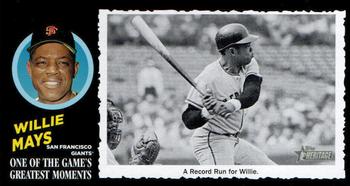 2020 Topps Heritage - 1971 Topps One of the Game's Greatest Moments Box Toppers #15 Willie Mays Front