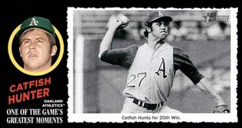2020 Topps Heritage - 1971 Topps One of the Game's Greatest Moments Box Toppers #17 Catfish Hunter Front