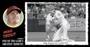 2020 Topps Heritage - 1971 Topps One of the Game's Greatest Moments Box Toppers #21 Mike Trout Front