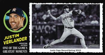 2020 Topps Heritage - 1971 Topps One of the Game's Greatest Moments Box Toppers #24 Justin Verlander Front