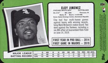 2020 Topps Heritage - 1971 Topps Super Baseball Box Toppers #8 Eloy Jimenez Back
