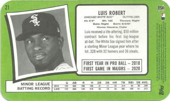 2020 Topps Heritage - 1971 Topps Super Baseball Box Toppers #21 Luis Robert Back