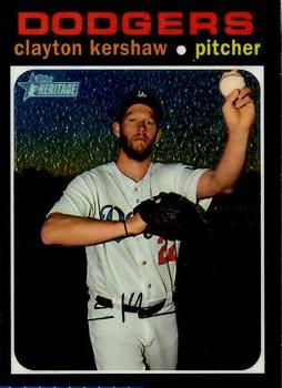 2020 Topps Heritage - Chrome Exclusives #THC-385 Clayton Kershaw Front