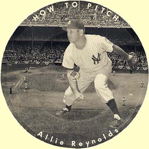 1953 H-O Oatmeal Records #NNO Allie Reynolds Front