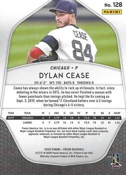 2020 Panini Prizm #128 Dylan Cease Back