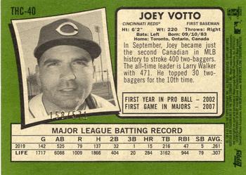 2020 Topps Heritage - Chrome Exclusives Refractor #THC-40 Joey Votto Back