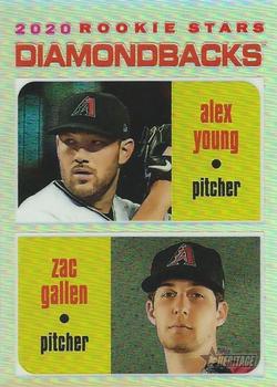 2020 Topps Heritage - Chrome Exclusives Refractor #THC-93 Alex Young / Zac Gallen Front