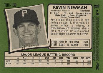 2020 Topps Heritage - Chrome Exclusives Refractor #THC-139 Kevin Newman Back