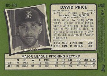 2020 Topps Heritage - Chrome Exclusives Refractor #THC-162 David Price Back