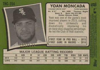 2020 Topps Heritage - Chrome Exclusives Refractor #THC-354 Yoan Moncada Back