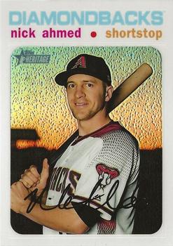 2020 Topps Heritage - Chrome Exclusives White Refractor #THC-112 Nick Ahmed Front
