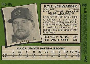 2020 Topps Heritage - Chrome Exclusives White Refractor #THC-409 Kyle Schwarber Back