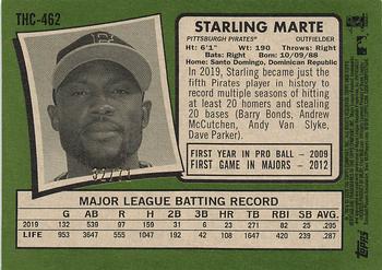 2020 Topps Heritage - Chrome Exclusives White Refractor #THC-462 Starling Marte Back