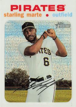2020 Topps Heritage - Chrome Exclusives White Refractor #THC-462 Starling Marte Front