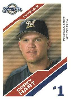 2006 Milwaukee Brewers Police - Portage County Sheriff's Department 346-1400 #NNO Corey Hart Front