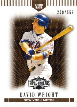 2007 Topps Triple Threads - Sepia #5 David Wright Front