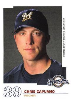 2005 Milwaukee Brewers Police - Portage County Sheriff's Department #NNO Chris Capuano Front