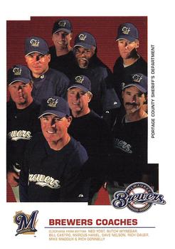 2005 Milwaukee Brewers Police - Portage County Sheriff's Department #NNO Brewers Coaches Front