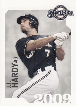 2009 Milwaukee Brewers Police - City of Waukesha Police Dept. and Waukesha Sports Cards #NNO J.J. Hardy Front